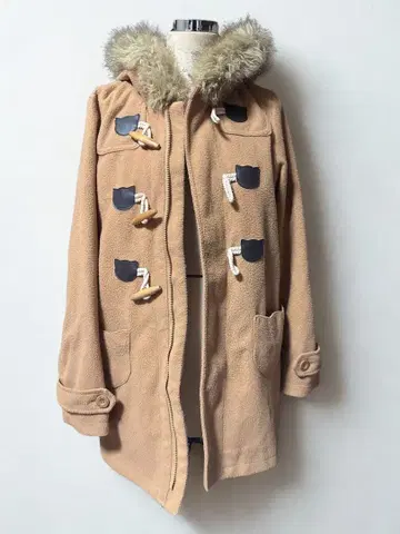 리디아 베이지 더플 코트 M