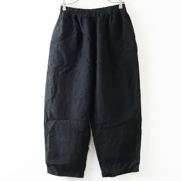 네스트로브 블랙 린넨 이지 팬츠