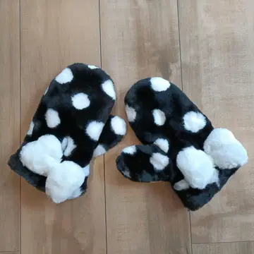 [미사용 새상품] 디즈니 물방울 패턴 장갑 미튼 그로브 남성용