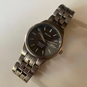 시티즌 레그노 남성용 손목시계 티타늄 데이데이트 솔라