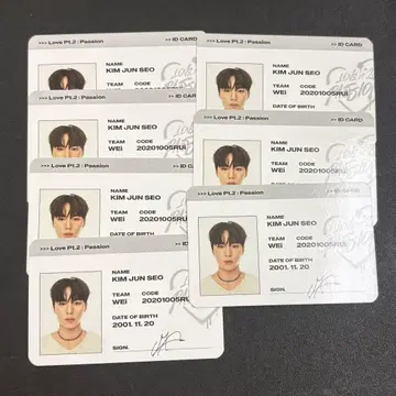 WEi 김준서 트레이딩 카드