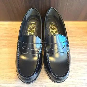 ENTRY 블랙 로퍼 합성 피혁 23.5