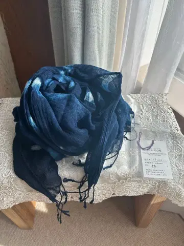 하가 노부유키 선생님 작품 네이비 나염 스톨