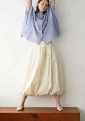 미사용 새상품 CLANE 코튼 벌룬 스커트