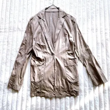 valu vari 바르바리 테일러드 자켓 L 브라운&그레이 면