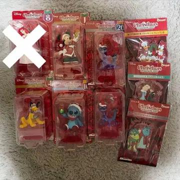 디즈니 크리스마스 오너먼트 피규어 5개 세트