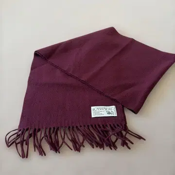 100% 캐시미어 버건디 머플러