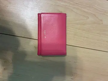 핑크 접이식 지갑