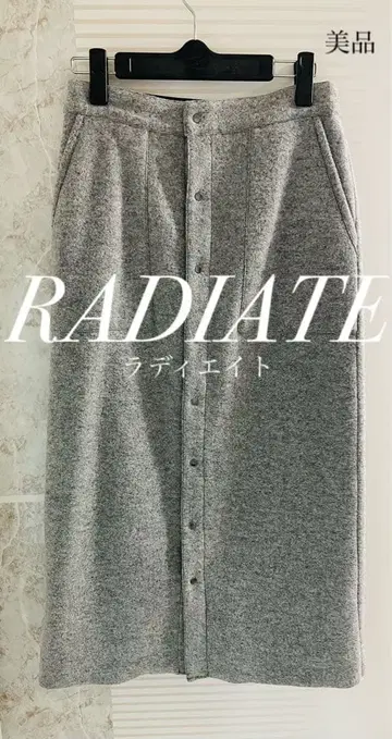 [ 새상품급 ] RADIATE 라디에이트 울 혼방 타이트 롱 스커트