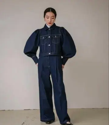 PERNA 데님 와이드 팬츠