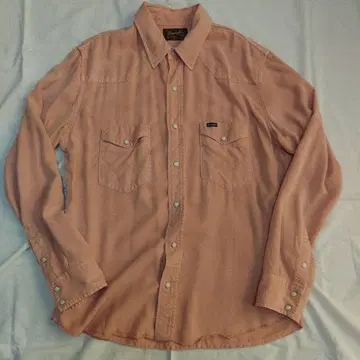 wrangler 텐셀 웨스턴 셔츠 핑크