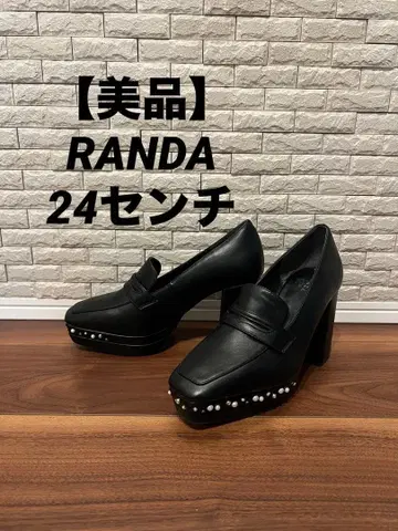 [ 새상품급 ] RANDA 펄 비쥬 플랫폼 로퍼 통굽