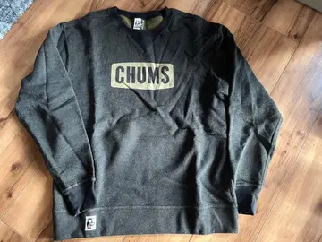 CHUMS 다크 그레이 로고 맨투맨