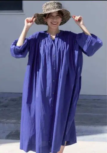 새상품급 어반 리서치 도어스 코튼 보일 개더 원피스