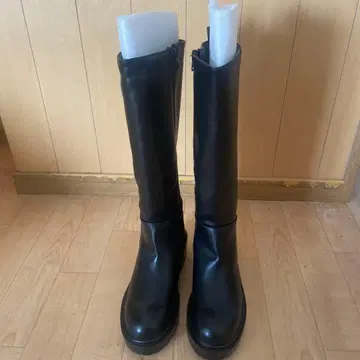 볼륨 밑창 롱 자키 부츠