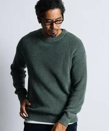 더 더퍼 제품 염색 페이드 컬러 니트 L