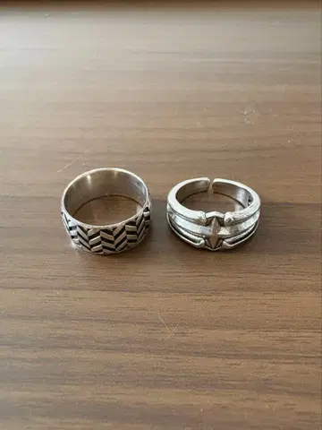 실버 반지 2세트