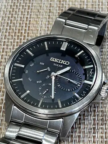 세이코 스피릿 솔라 손목시계 블랙 SBPV011 SEIKO