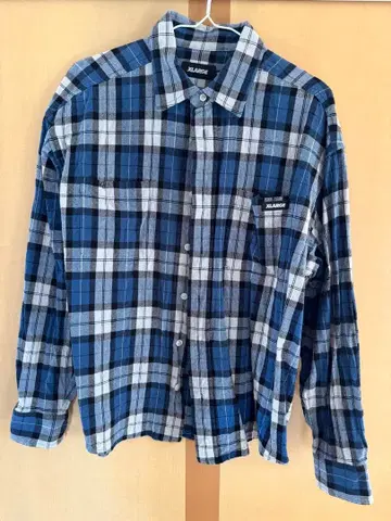 XLARGE 플란넬 셔츠 (블루)