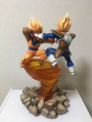 드래곤볼 레진 키트 완성품 피규어 제일복권 베지터 손오공