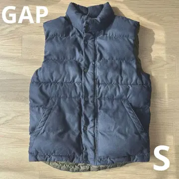 GAP 남성용 네이비 퀼팅 다운 베스트 S