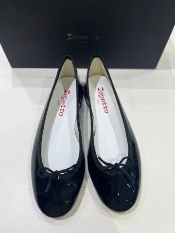라스트 1켤레 repetto 블랙 발레 슈즈 24.0cm