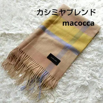 macocca 마코카 캐시미어 혼방 머플러 체크