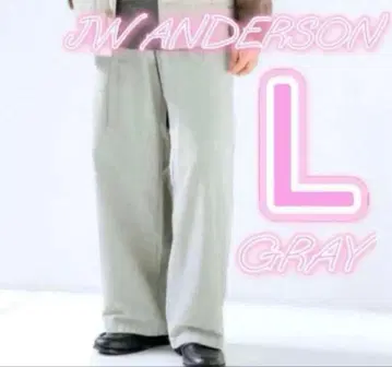 25AW 유니클로 JWANDERSON 코듀로이 워크 팬츠 그레이 L