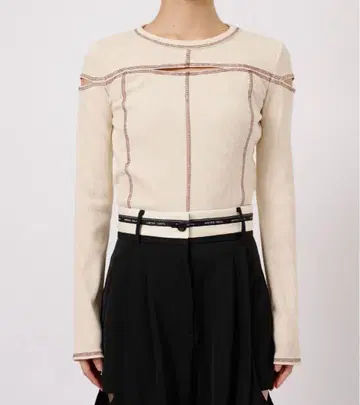 UNITEDTOKYO 컷 아웃 골지 상의