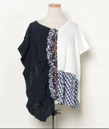 zucca 주카 비대칭 반팔 티셔츠