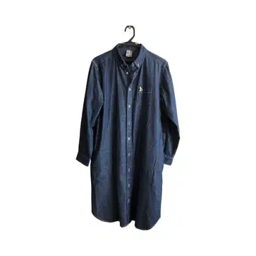 CHUMS 데님 셔츠 원피스 긴팔