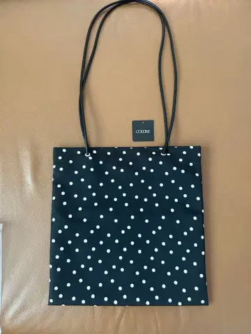 COUDRE 도트 무늬 숄더 토트백