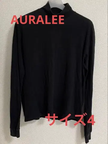 AURALEE SEAMLESS HI NECK L/S TEE