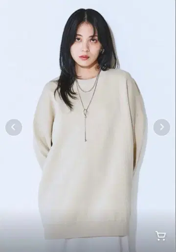 지나시스 12G W 자카드 볼륨 슬리브 풀오버 라메