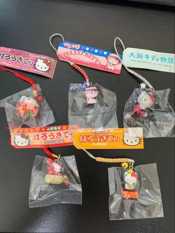 헬로키티 족자 산형, 도산, 오사카, 요코하마, 교토 5종 세트