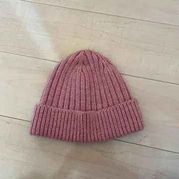 핑크 니트 모자 UNIQLO