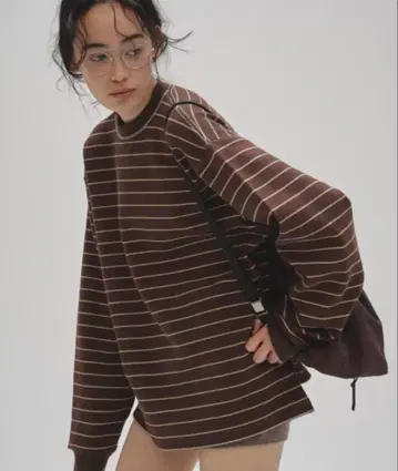 TODAYFUL Border Long T-shirts