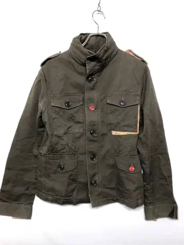 TAKEO KIKUCHI 일본풍 패턴 버튼 아지메 디자인 밀리터리 자켓