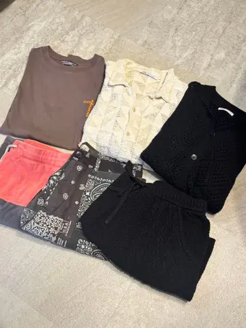 여름옷 6벌 묶음 판매 남성용