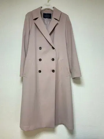 JUSGLITTY 핑크 더블 브레스트 코트