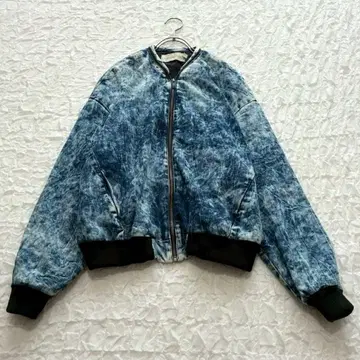 캘빈클라인 진 데님 자켓 케미컬 워시 블루종 S