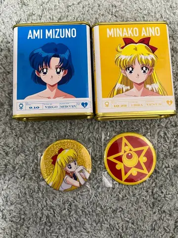 세일러문 스토어 캔뱃지 드롭캔