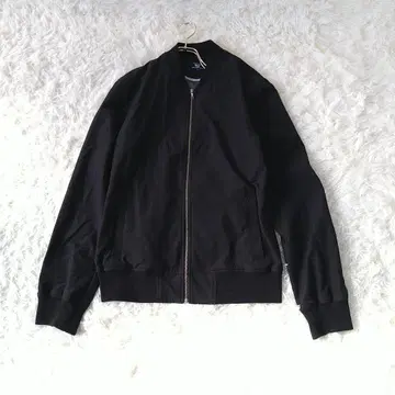 COMME CA COMMUNE 스탠드 카라 점퍼 블루종 L 블랙