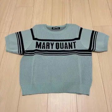 마리콴트 로고 라인 니트 풀오버