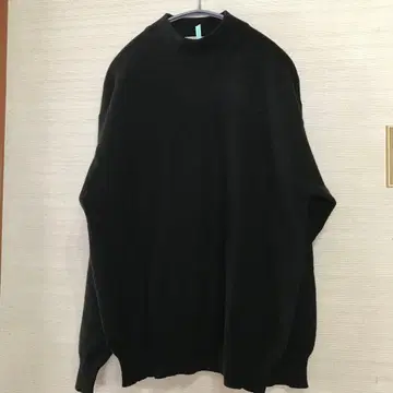 캐시미어 100% 블랙 니트 L