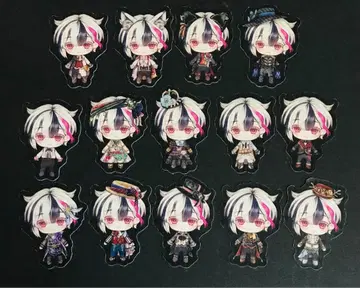 악마 집사와 검은 고양이 베리안 인형 플레이크 씰 14장 세트