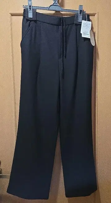 여성용 와이드 팬츠 블랙 40