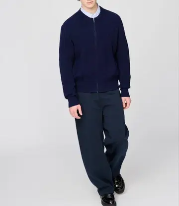 유니클로 C 맨투맨 와이드 팬츠 XL 네이비