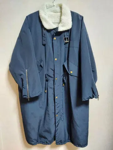 여성용 보아 안감 롱 코트