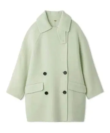 Mila Owen 코트 카라 스트랩 하프 기장 리버 P코트